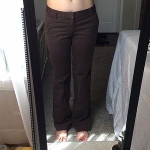 Brown, Full Length Pants